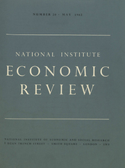 National Institute Economic Review  Volume 20 - Issue  -