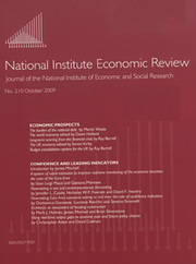 National Institute Economic Review  Volume 210 - Issue  -