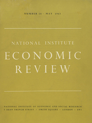 National Institute Economic Review  Volume 24 - Issue  -