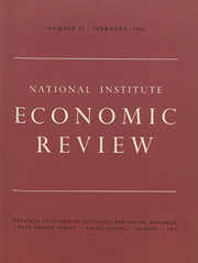 National Institute Economic Review  Volume 27 - Issue  -