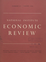 National Institute Economic Review  Volume 29 - Issue  -