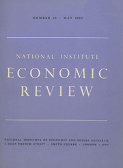 National Institute Economic Review  Volume 32 - Issue  -