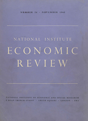 National Institute Economic Review  Volume 34 - Issue  -