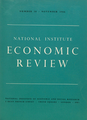 National Institute Economic Review  Volume 38 - Issue  -