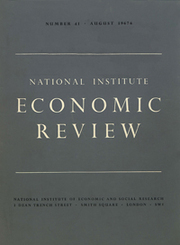 National Institute Economic Review  Volume 41 - Issue  -