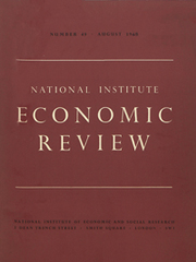 National Institute Economic Review  Volume 49 - Issue  -
