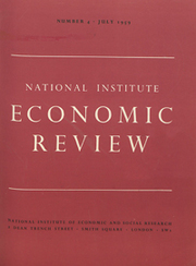 National Institute Economic Review  Volume 4 - Issue  -