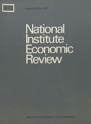 National Institute Economic Review  Volume 60 - Issue  -