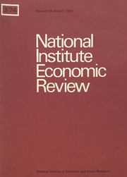 National Institute Economic Review  Volume 69 - Issue  -
