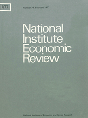 National Institute Economic Review  Volume 79 - Issue  -