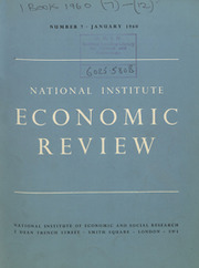 National Institute Economic Review  Volume 7 - Issue  -