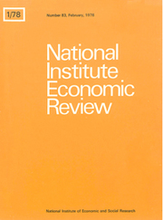 National Institute Economic Review  Volume 83 - Issue  -