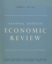 National Institute Economic Review  Volume 9 - Issue  -