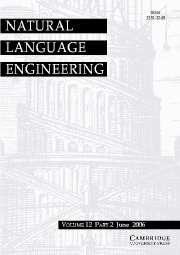 Natural Language Engineering Volume 12 - Issue 2 -