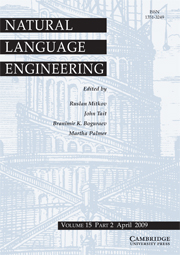 Natural Language Engineering Volume 15 - Issue 2 -