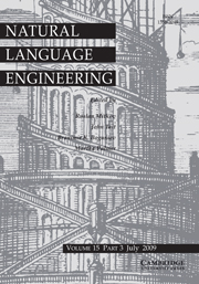 Natural Language Engineering Volume 15 - Issue 3 -