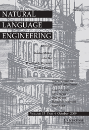 Natural Language Engineering Volume 15 - Issue 4 -  Textual Entailment
