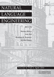 Natural Language Engineering Volume 16 - Issue 2 -