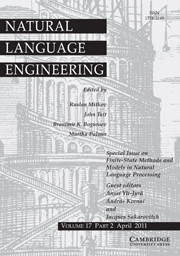 Natural Language Engineering Volume 17 - Issue 2 -  Finite-State Methods and Models in Natural Language Processing