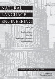 Natural Language Engineering Volume 17 - Issue 3 -