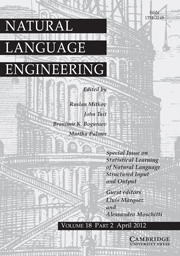 Natural Language Engineering Volume 18 - Issue 2 -  Statistical Learning of Natural Language Structured Input and Output