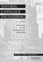 Natural Language Engineering Volume 19 - Issue 1 -