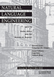 Natural Language Engineering Volume 24 - Special Issue3 -  Language for Images
