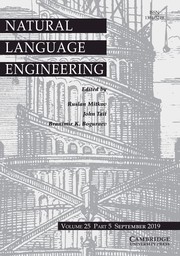 Natural Language Engineering Volume 25 - Special Issue5 -  Natural Language Processing for Similar Languages, Varieties and Dialects