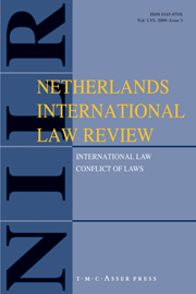 Netherlands International Law Review Volume 56 - Issue 3 -
