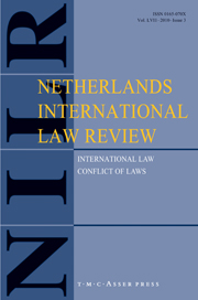 Netherlands International Law Review Volume 57 - Issue 3 -