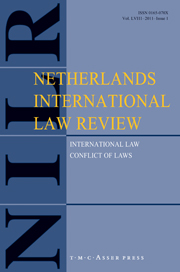 Netherlands International Law Review Volume 58 - Issue 1 -