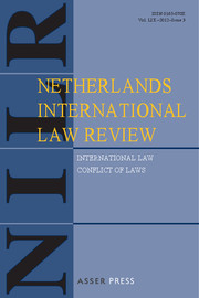 Netherlands International Law Review Volume 59 - Issue 3 -