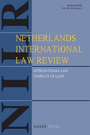 Netherlands International Law Review Volume 60 - Issue 2 -