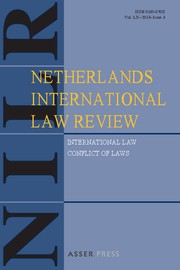 Netherlands International Law Review Volume 60 - Issue 3 -