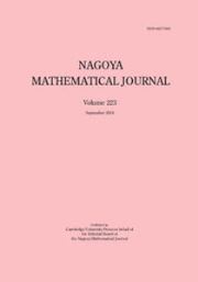 Nagoya Mathematical Journal Volume 223 - Issue 1 -