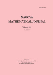 Nagoya Mathematical Journal Volume 225 - Issue  -