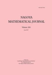 Nagoya Mathematical Journal Volume 226 - Issue  -