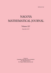 Nagoya Mathematical Journal Volume 227 - Issue  -