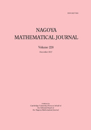 Nagoya Mathematical Journal Volume 228 - Issue  -