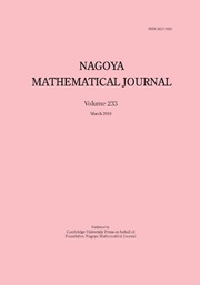 Nagoya Mathematical Journal Volume 233 - Issue  -