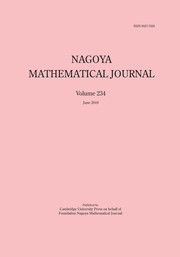 Nagoya Mathematical Journal Volume 234 - Issue  -