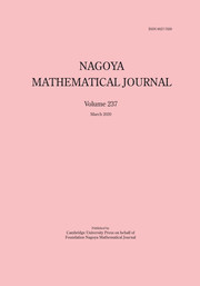 Nagoya Mathematical Journal Volume 237 - Issue  -