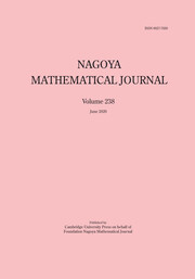 Nagoya Mathematical Journal Volume 238 - Issue  -