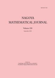 Nagoya Mathematical Journal Volume 239 - Issue  -