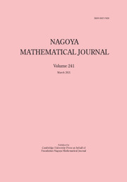 Nagoya Mathematical Journal Volume 241 - Issue  -