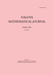 Nagoya Mathematical Journal Volume 242 - Issue  -