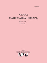 Nagoya Mathematical Journal Volume 244 - Issue  -