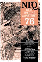 New Theatre Quarterly Volume 19 - Issue 4 -