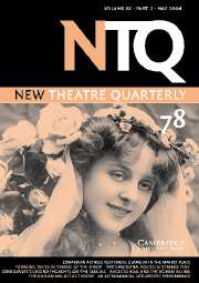 New Theatre Quarterly Volume 20 - Issue 2 -
