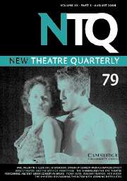New Theatre Quarterly Volume 20 - Issue 3 -